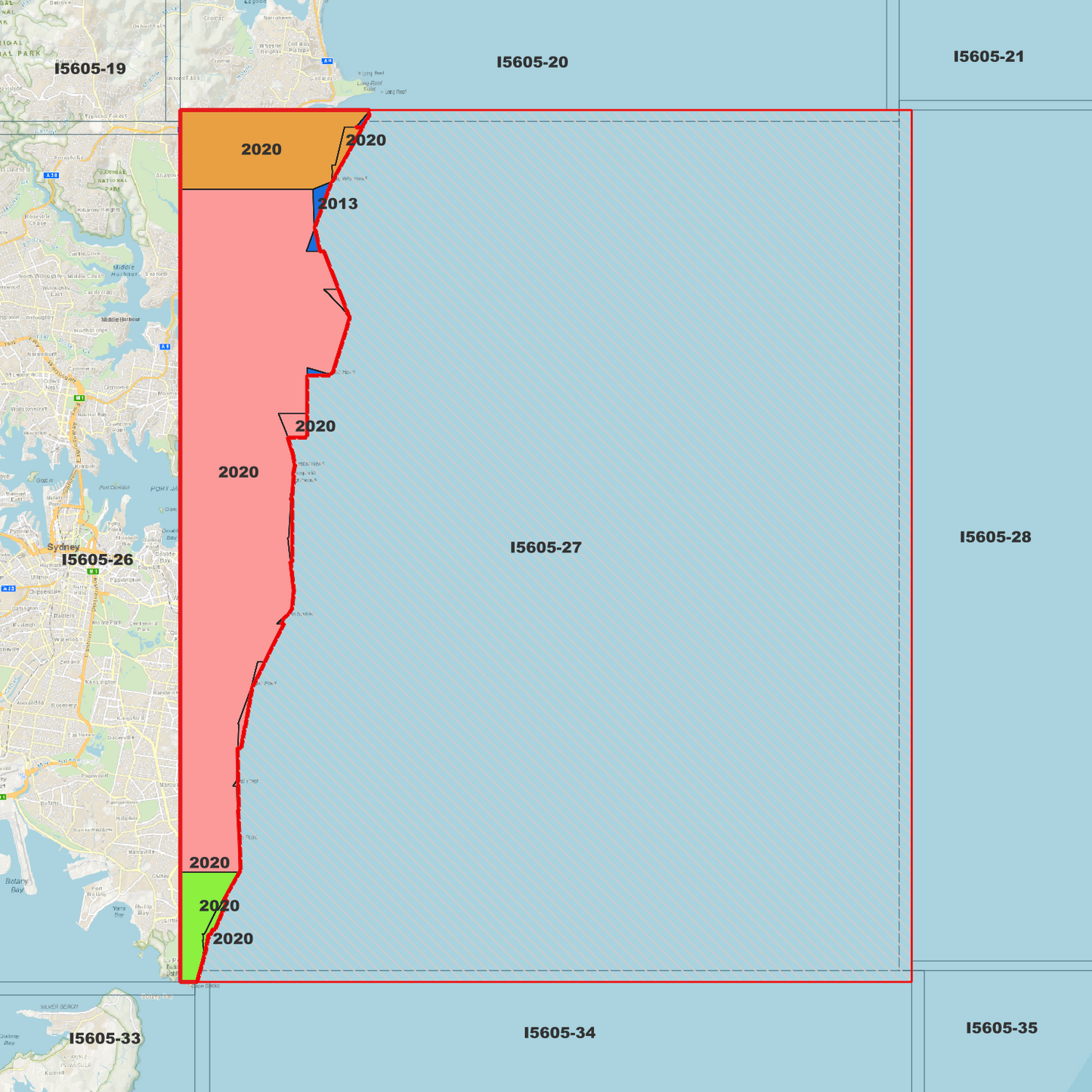 Bondi 1m Digital Elevation Model (I5605-27)