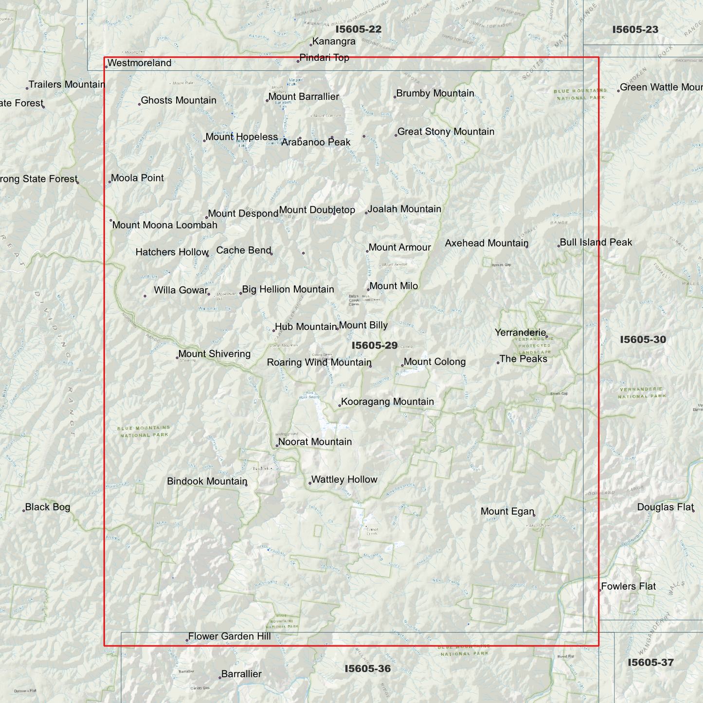 Bindook 1m & 2m Digital Elevation Models (I5605-29)