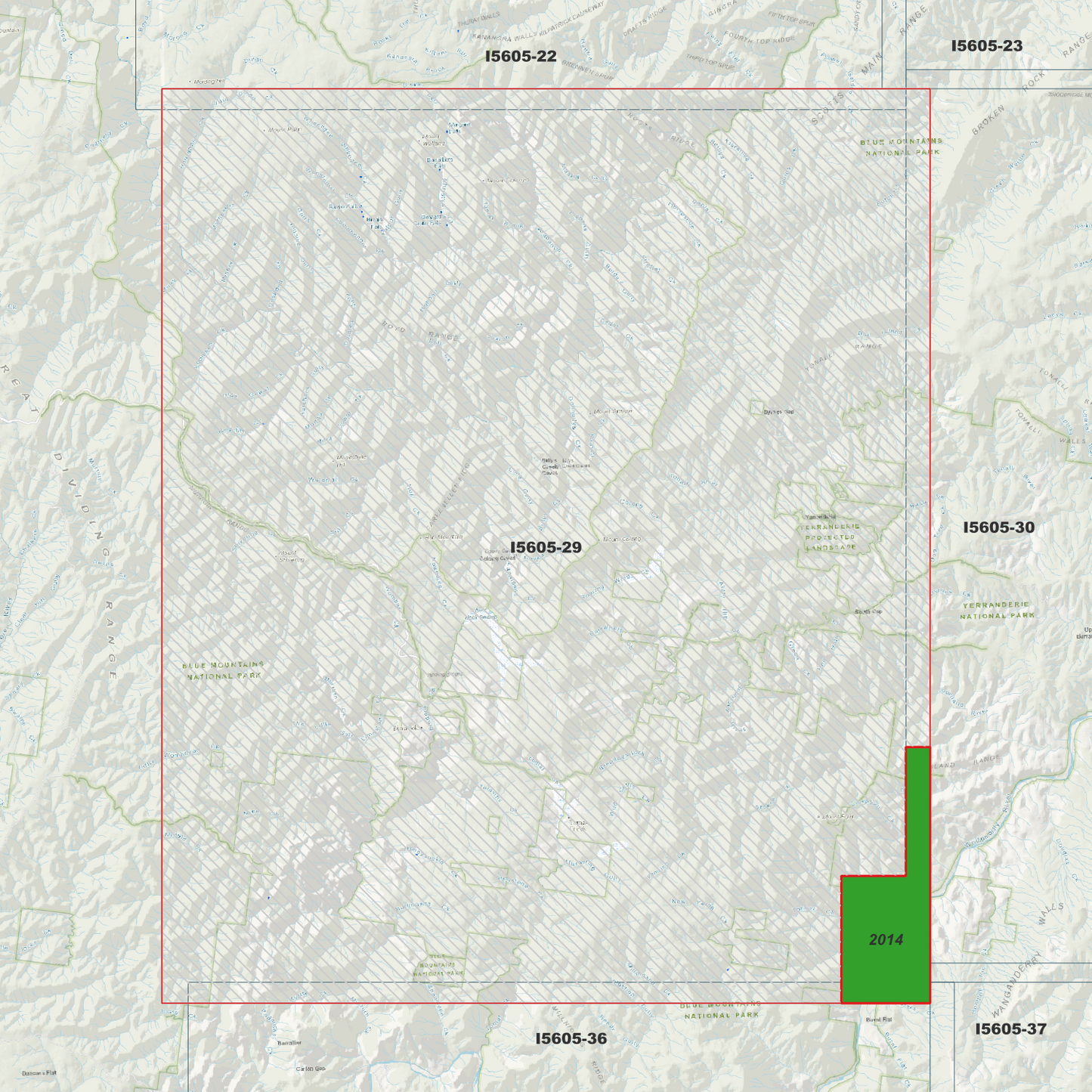 Bindook 1m & 2m Digital Elevation Models (I5605-29)