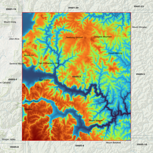 Gospers 2m Digital Elevation Model (I5605-2)