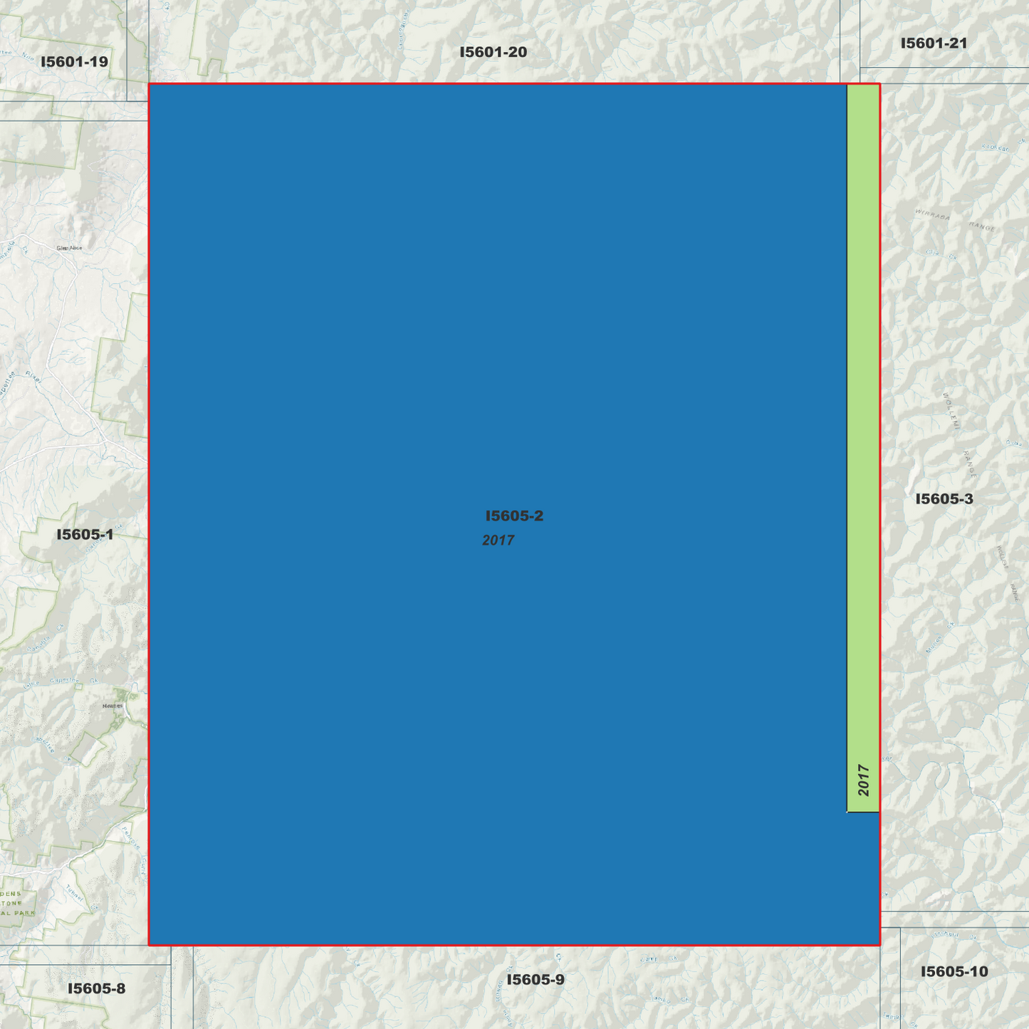 Gospers 2m Digital Elevation Model (I5605-2)