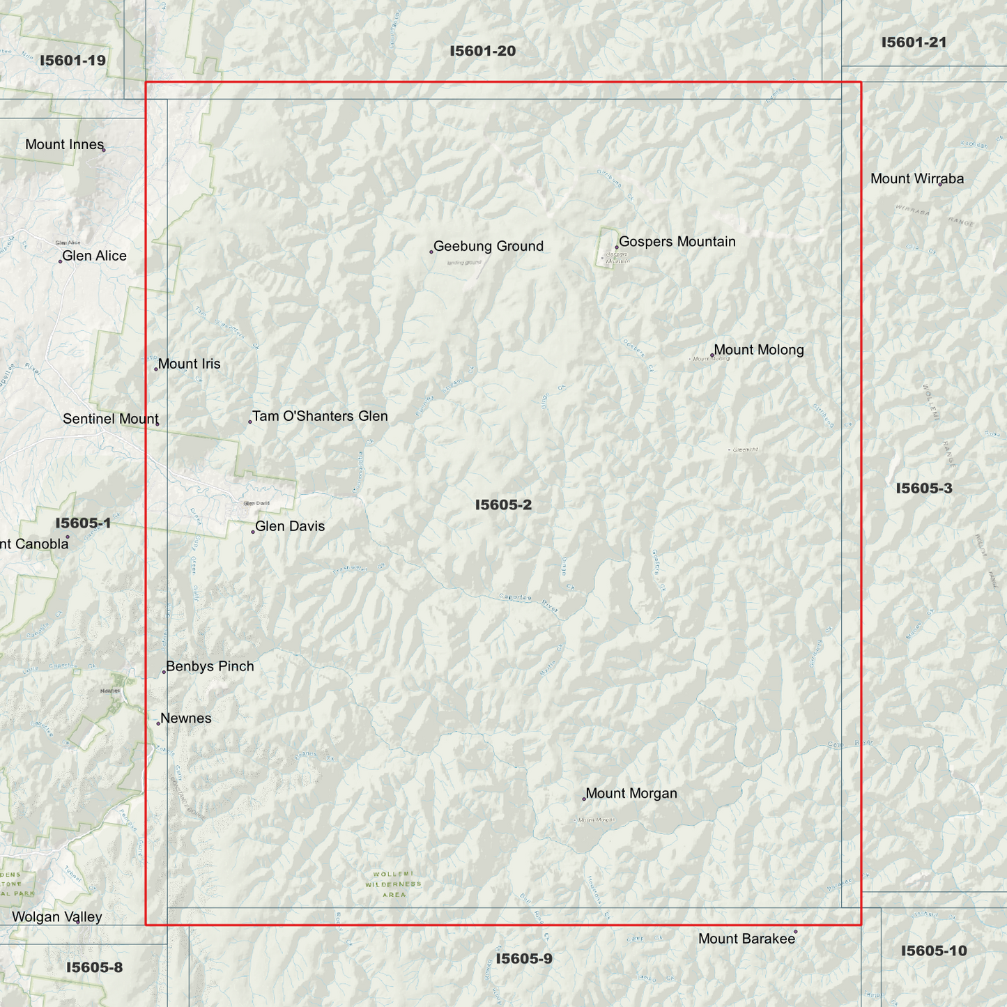 Gospers 2m Digital Elevation Model (I5605-2)