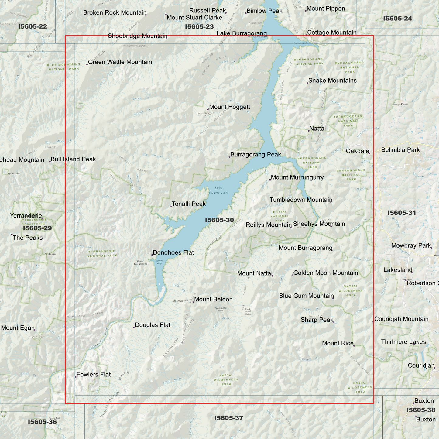 Nattai 1m & 2m Digital Elevation Models (I5605-30)