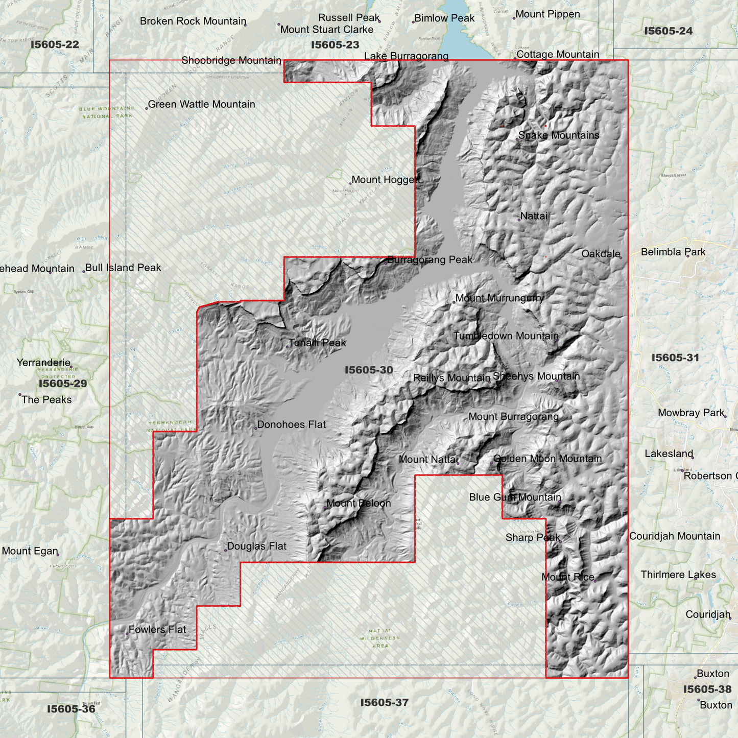 Nattai 1m & 2m Digital Elevation Models (I5605-30)