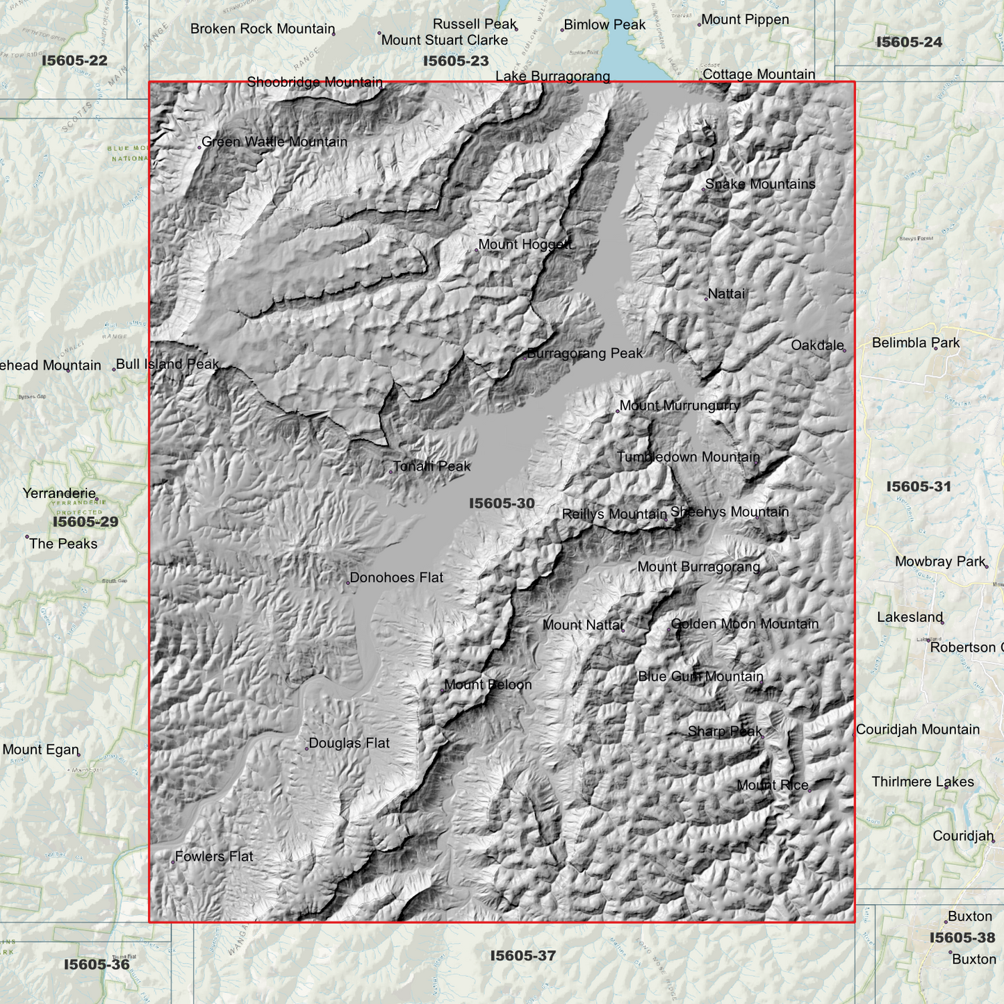 Nattai 1m & 2m Digital Elevation Models (I5605-30)