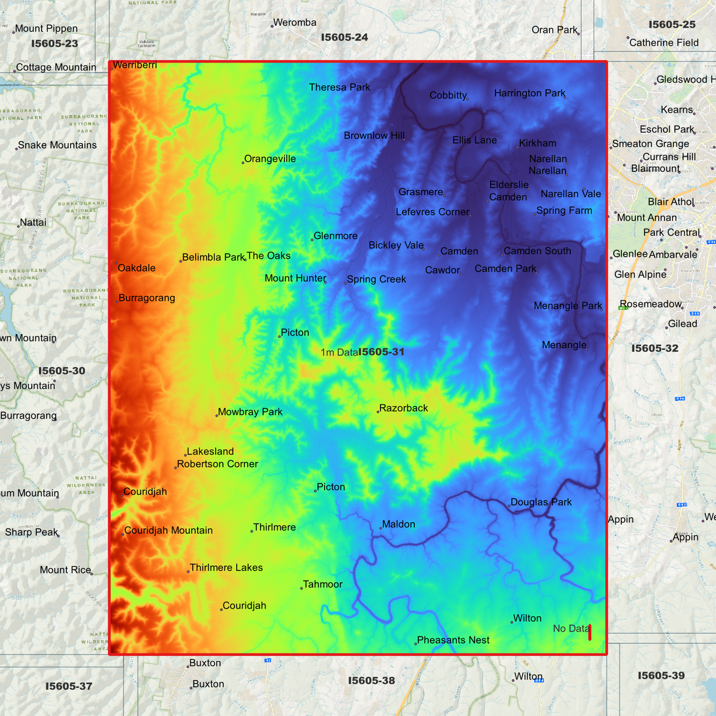 Picton 1m Digital Elevation Model (I5605-31)