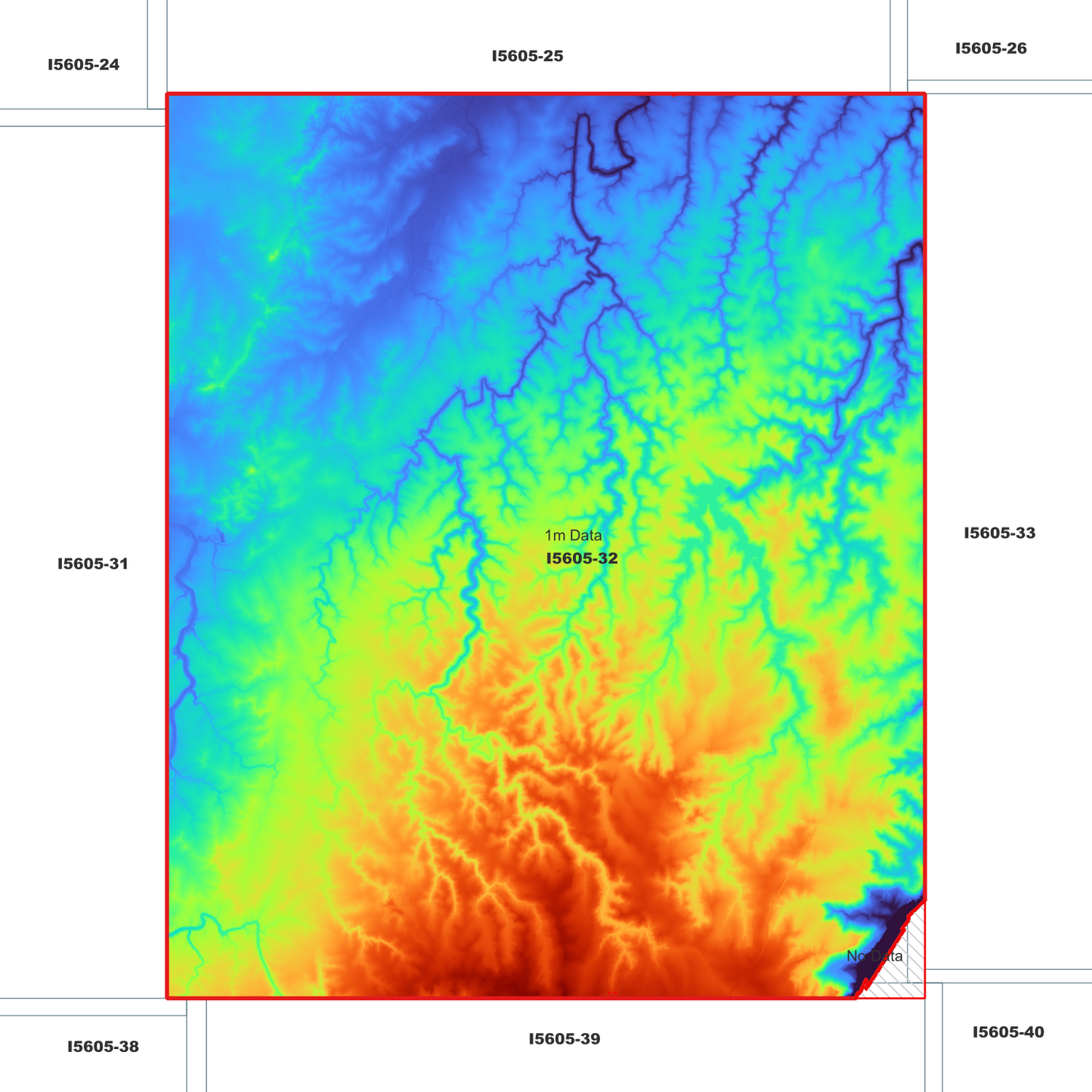 Campbelltown 1m Digital Elevation Model (I5605-32)