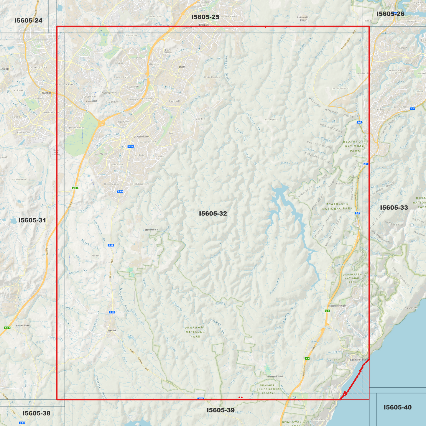 Campbelltown 1m Digital Elevation Model (I5605-32)