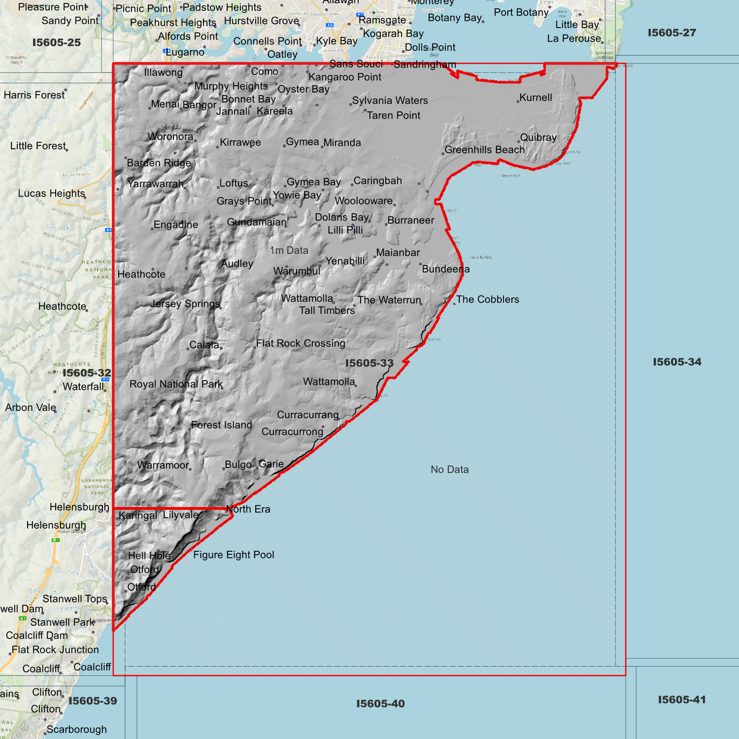 Cronulla 1m Digital Elevation Model (I5605-33)