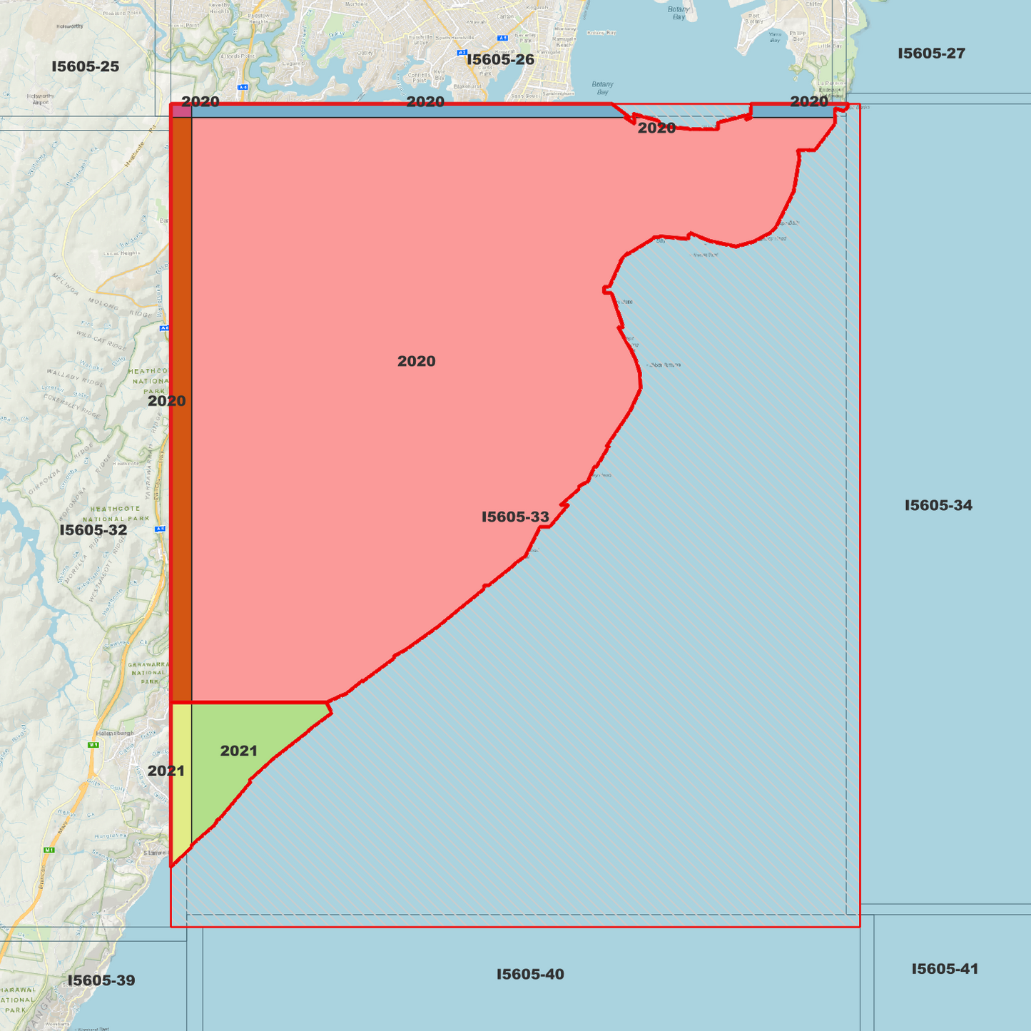 Cronulla 1m Digital Elevation Model (I5605-33)