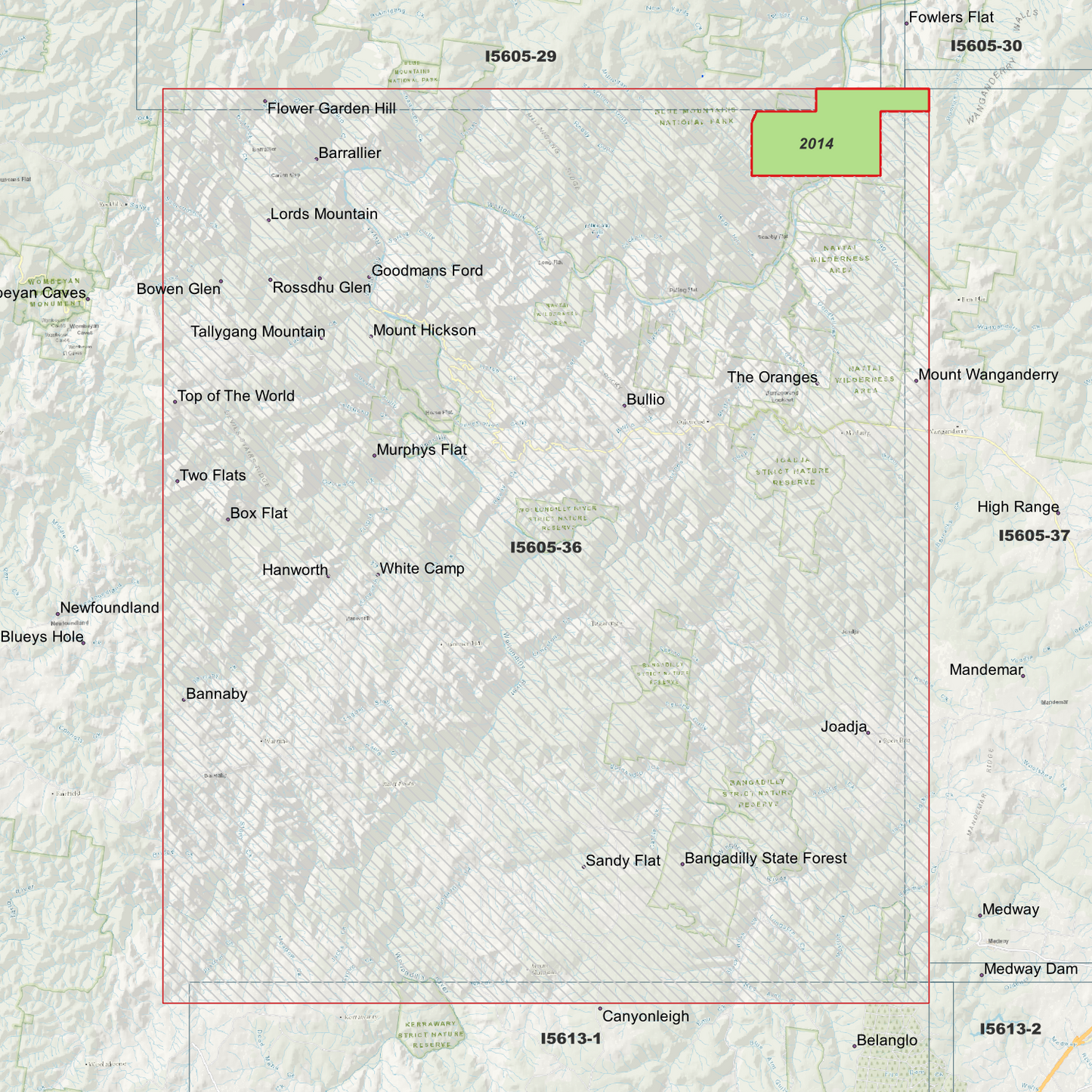 Bullio 1m & 2m Digital Elevation Models (I5605-36)