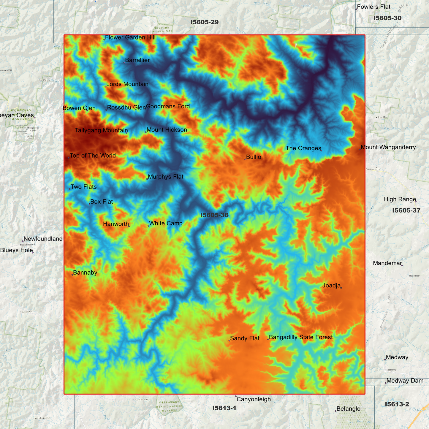 Bullio 1m & 2m Digital Elevation Models (I5605-36)