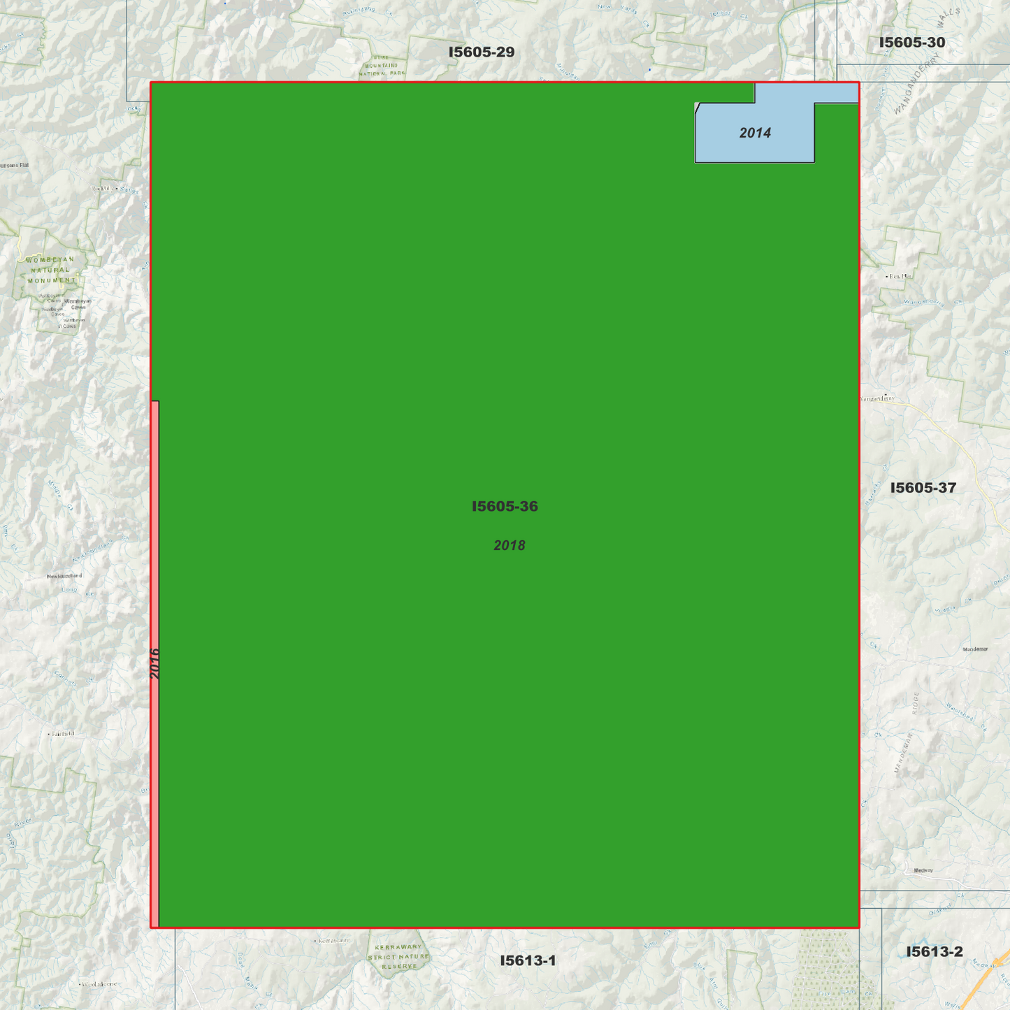 Bullio 1m & 2m Digital Elevation Models (I5605-36)