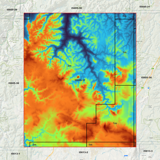 Bowral 1m & 2m Digital Elevation Models (I5605-37)