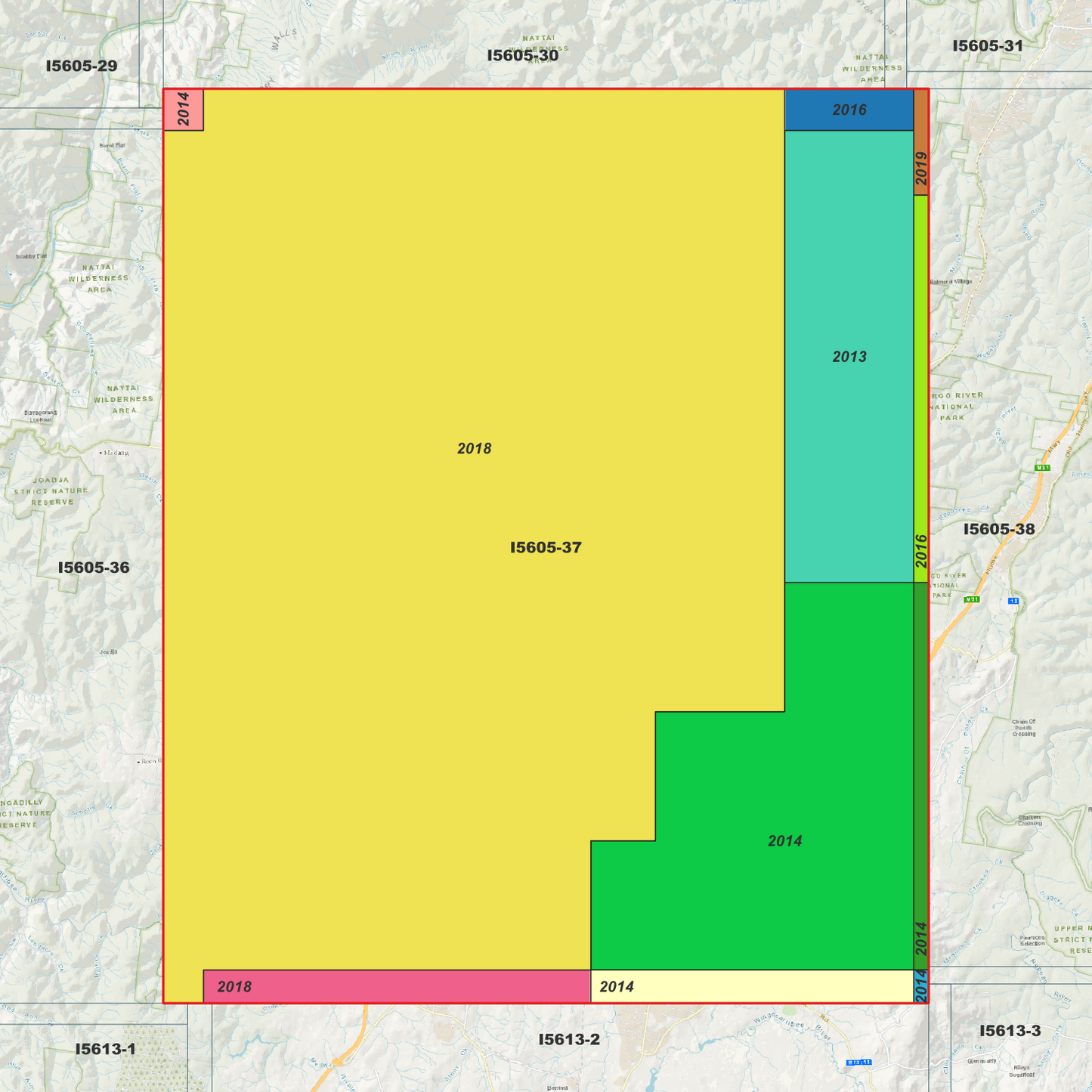 Bowral 1m & 2m Digital Elevation Models (I5605-37)