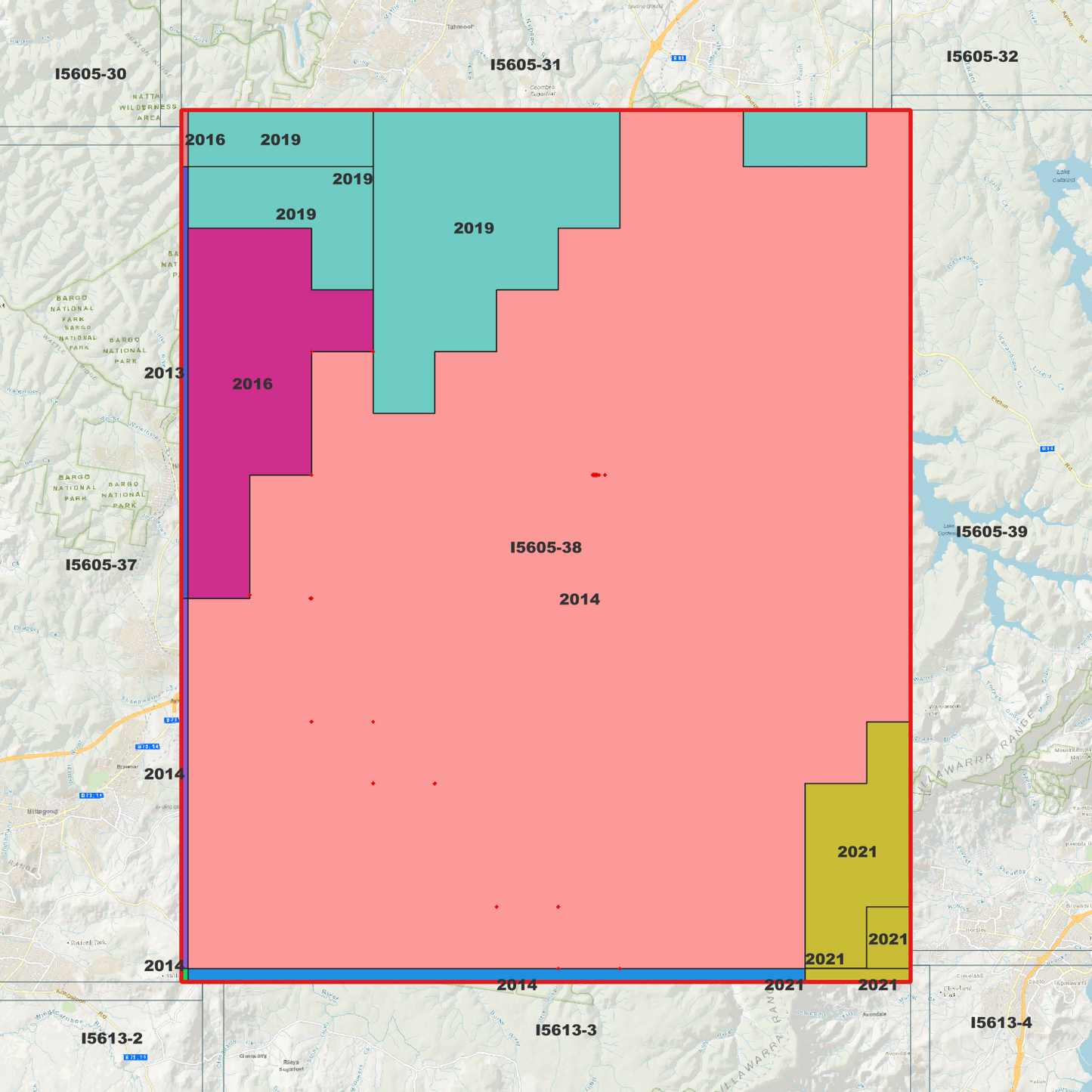 Bargo 1m Digital Elevation Model (I5605-38)