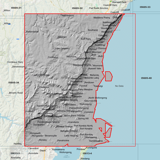 Wollongong 1m Digital Elevation Model (I5605-39)