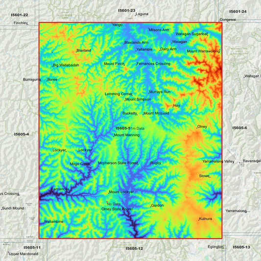 Yengo 1m Digital Elevation Model (I5605-5)