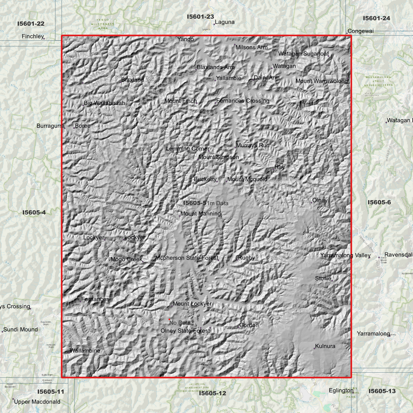 Yengo 1m Digital Elevation Model (I5605-5)