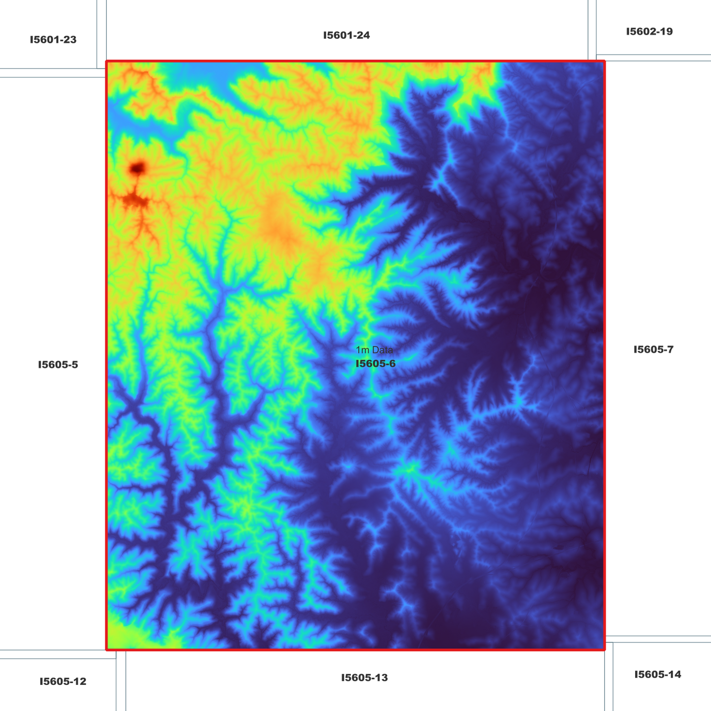 Jilliby 1m Digital Elevation Model (I5605-6)