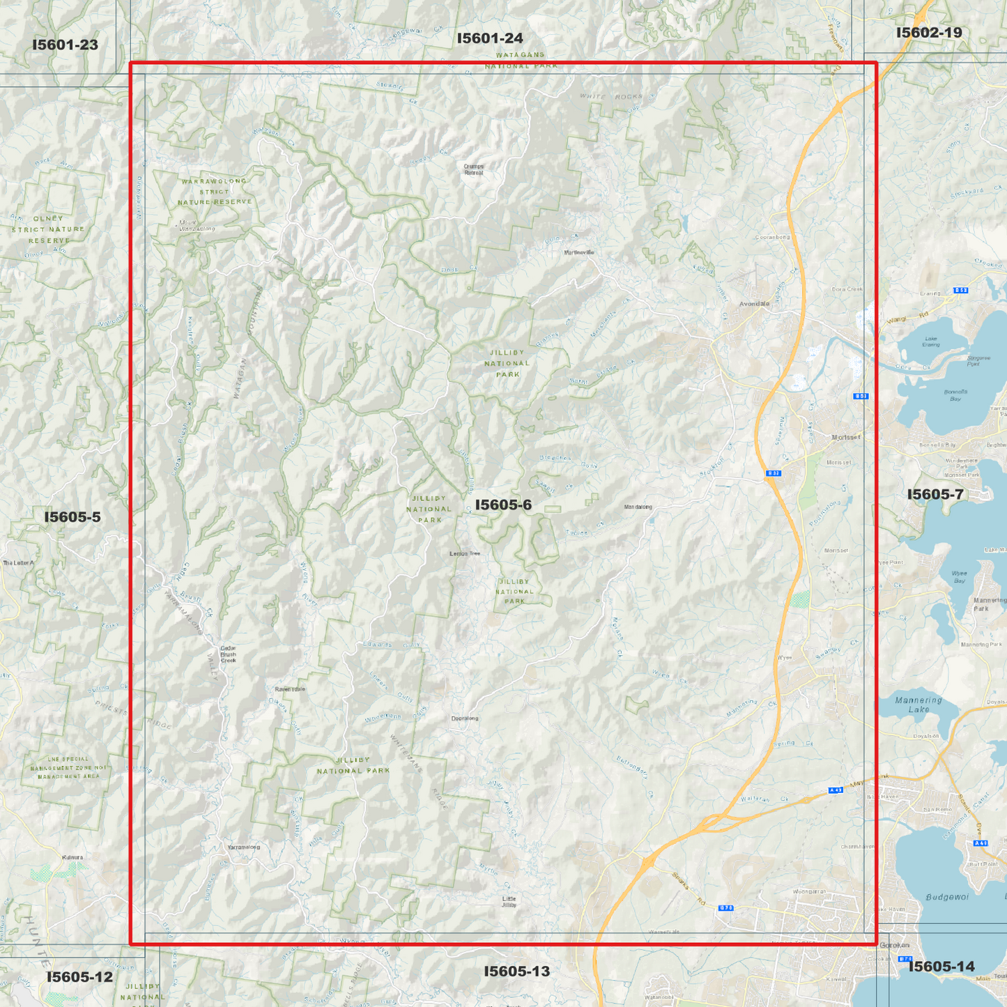 Jilliby 1m Digital Elevation Model (I5605-6)