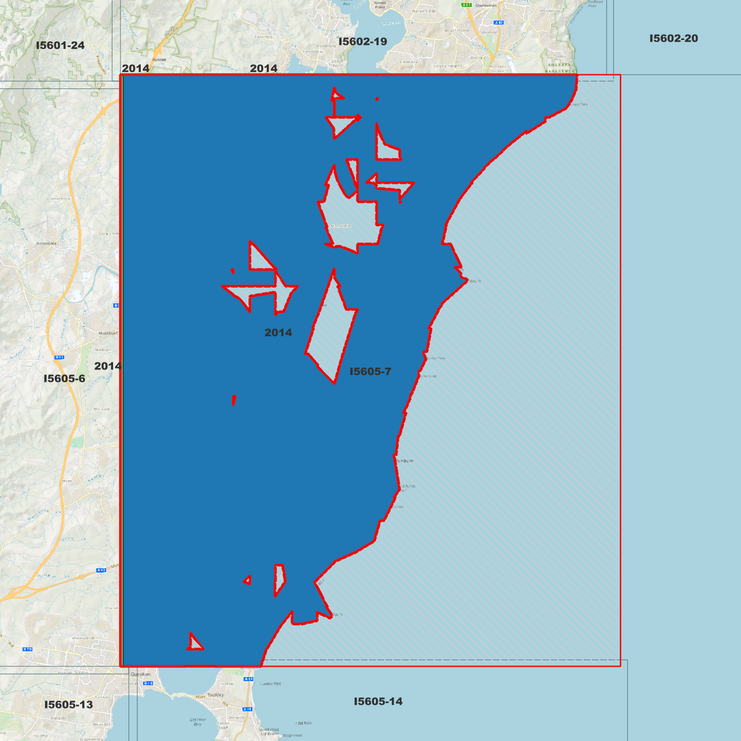 Budgewoi 1m Digital Elevation Model (I5605-7)