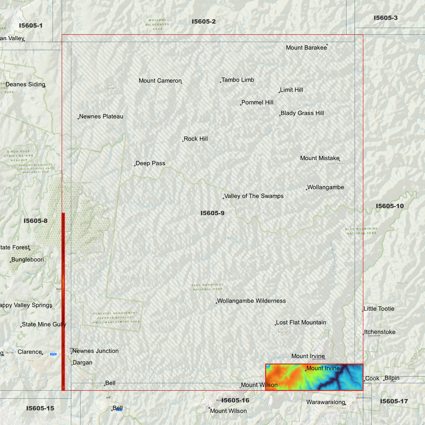 Wallangambe 1m & 2m Digital Elevation Models (I5605-9)