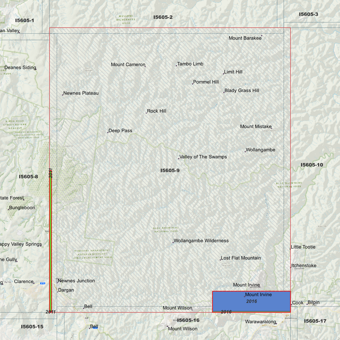 Wallangambe 1m & 2m Digital Elevation Models (I5605-9)