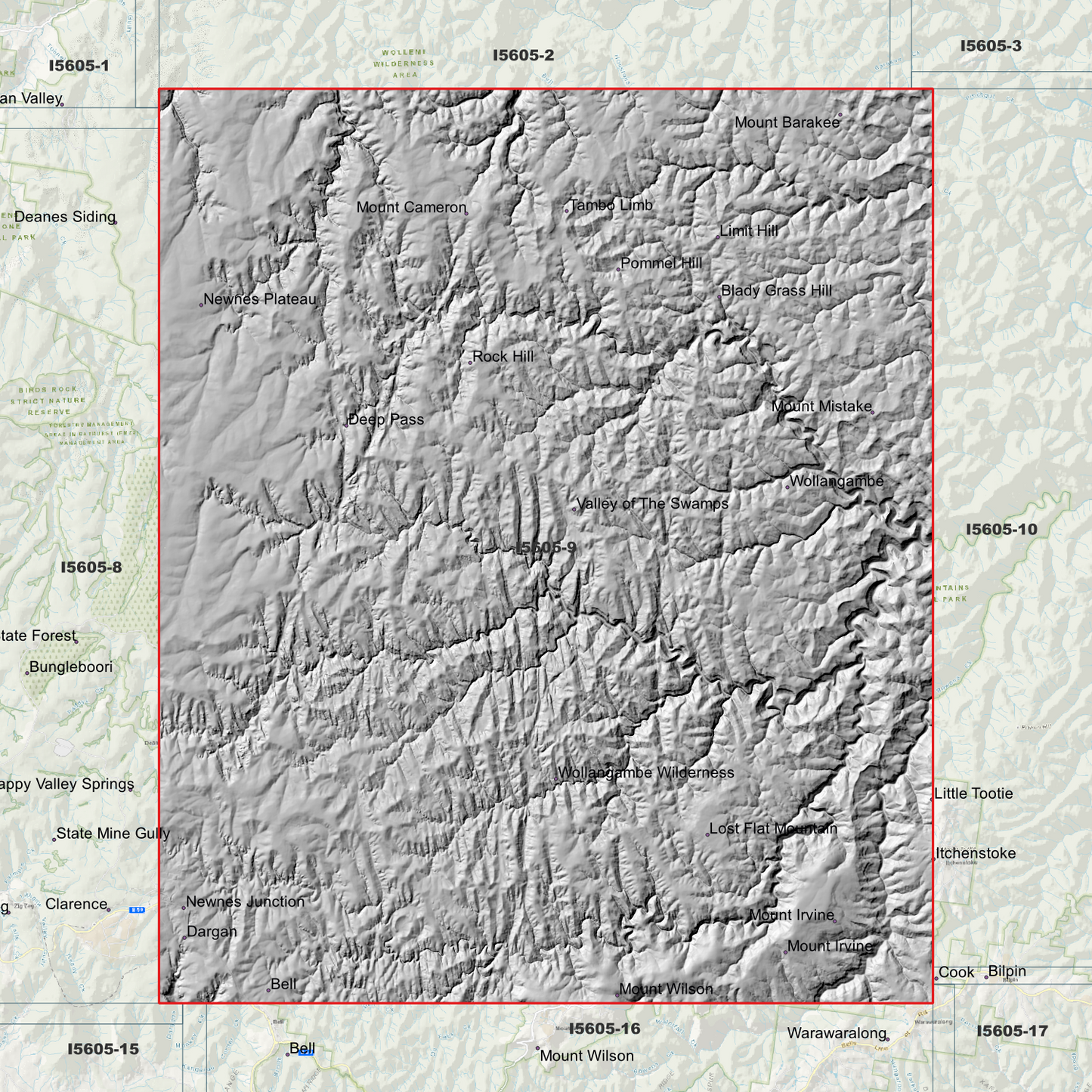 Wallangambe 1m & 2m Digital Elevation Models (I5605-9)
