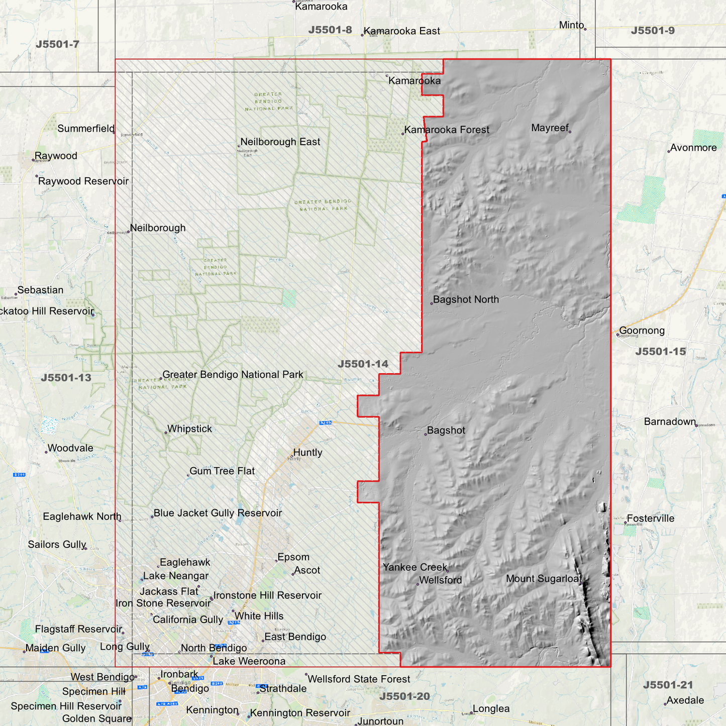 Huntly 1m Digital Elevation Models (J5501-14)