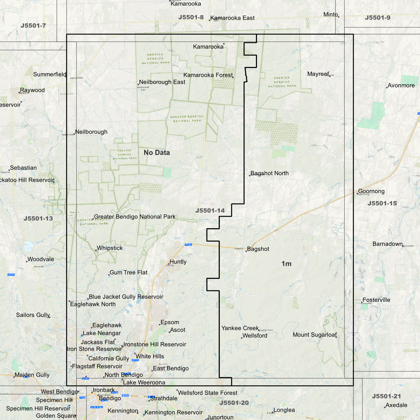 Huntly 1m Digital Elevation Models (J5501-14)