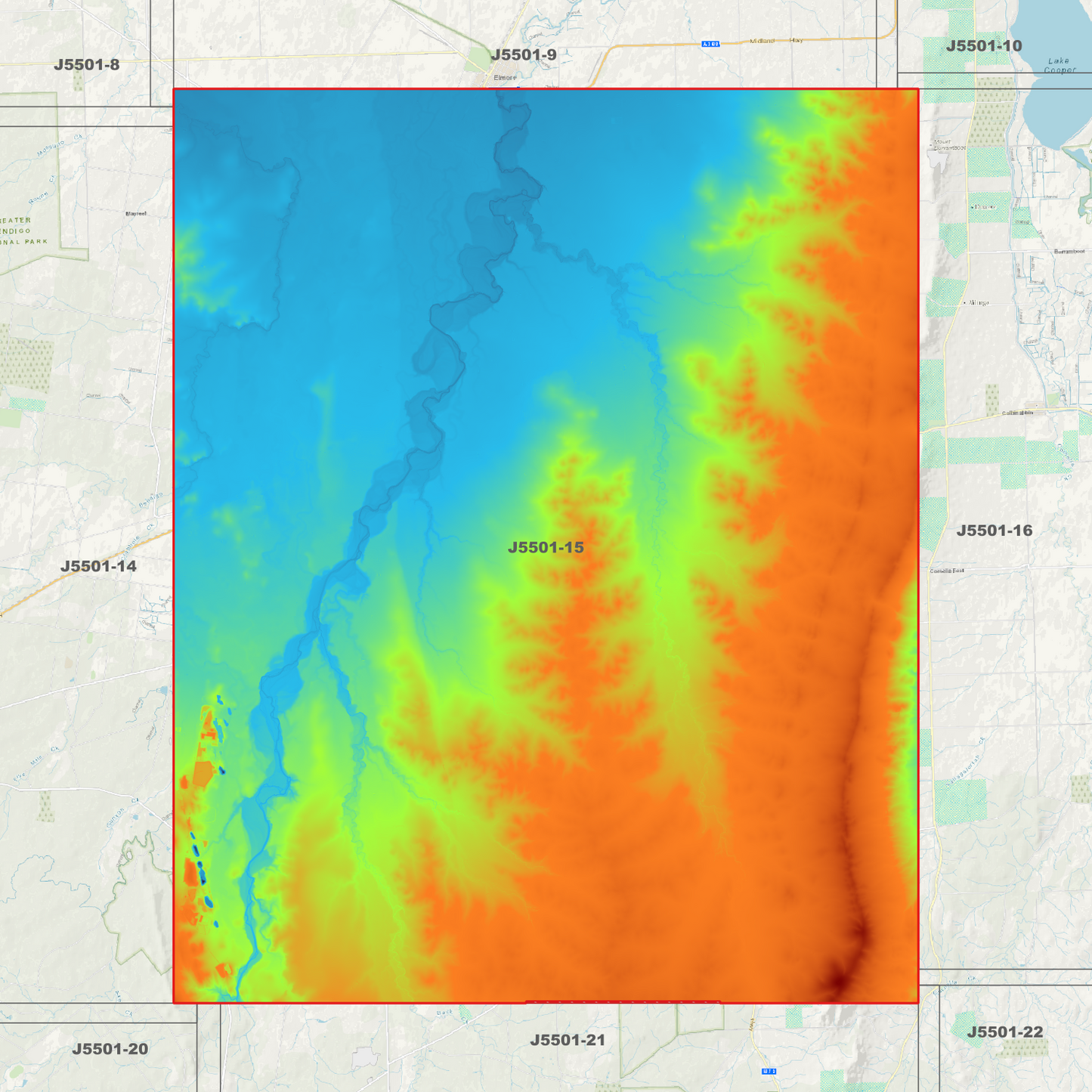 Runnymede 1m Digital Elevation Models (J5501-15)