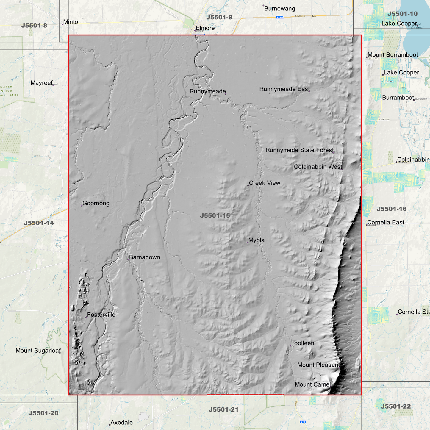 Runnymede 1m Digital Elevation Models (J5501-15)