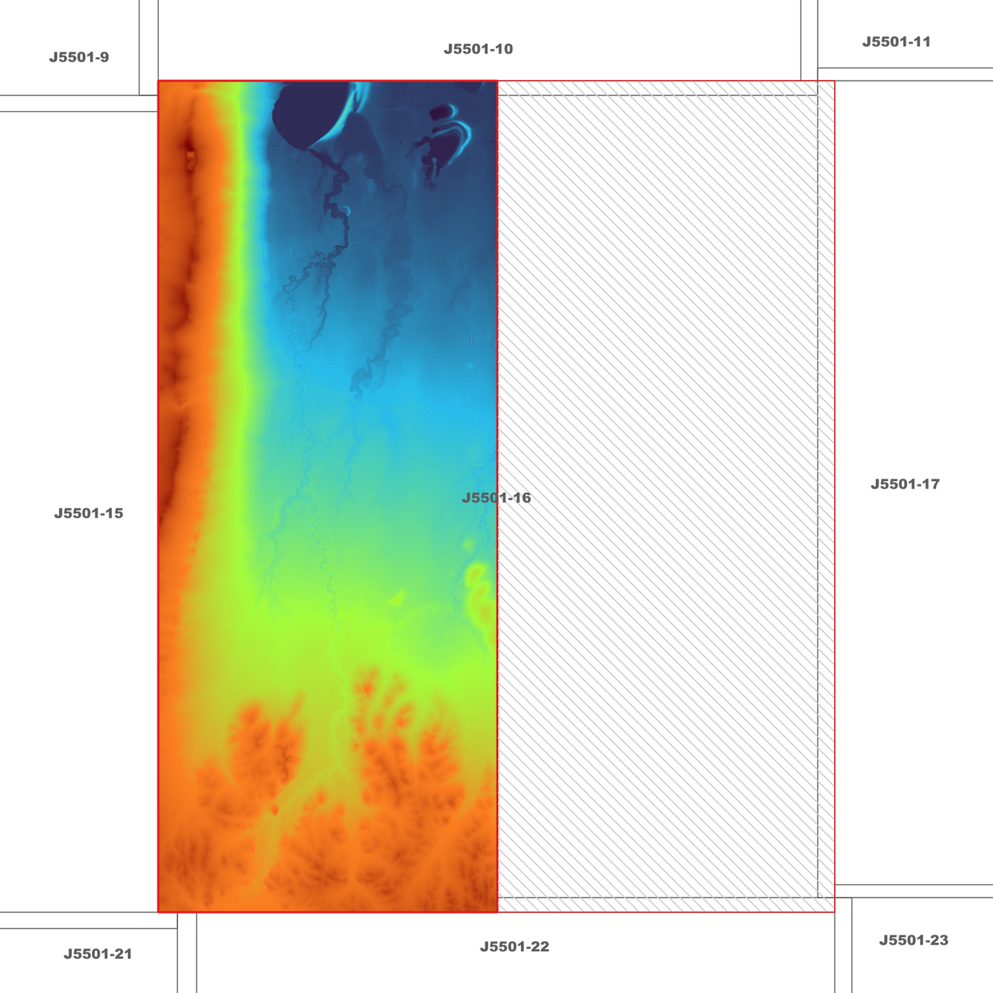 Wanalta 1m Digital Elevation Models (J5501-16)