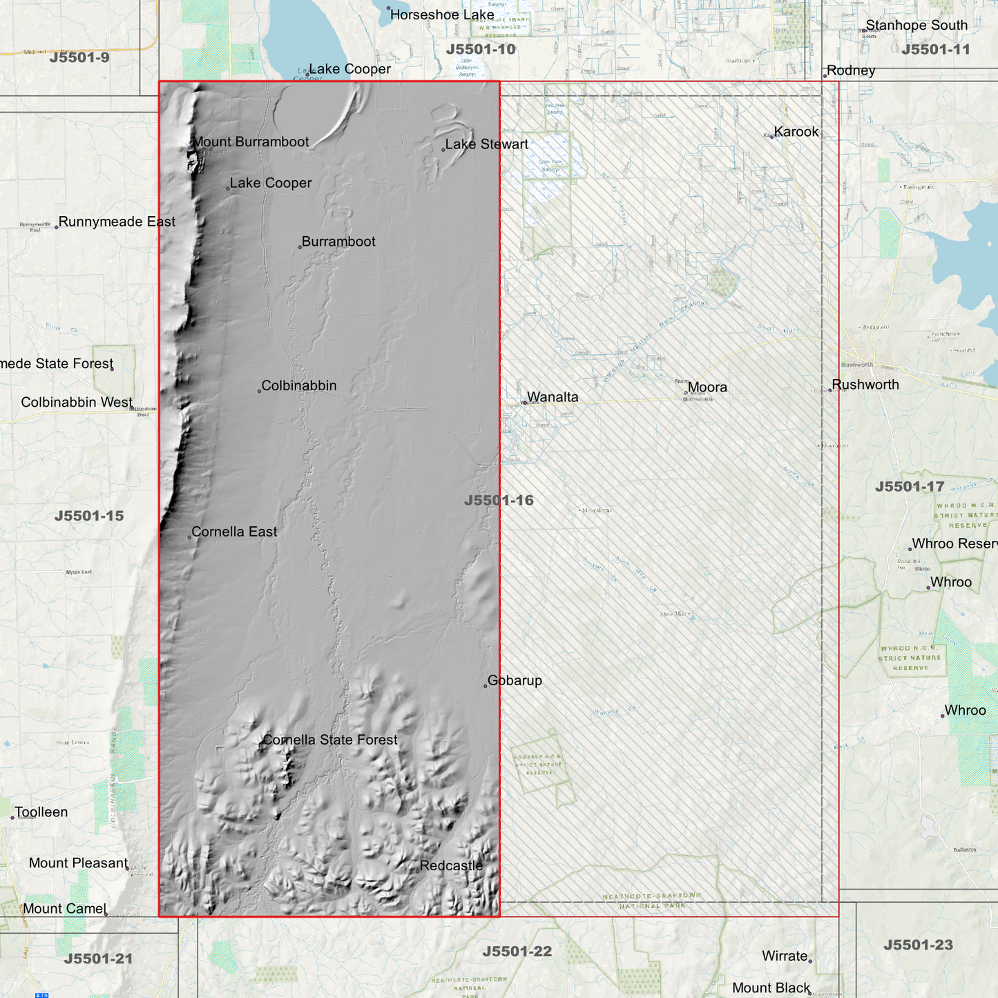 Wanalta 1m Digital Elevation Models (J5501-16)