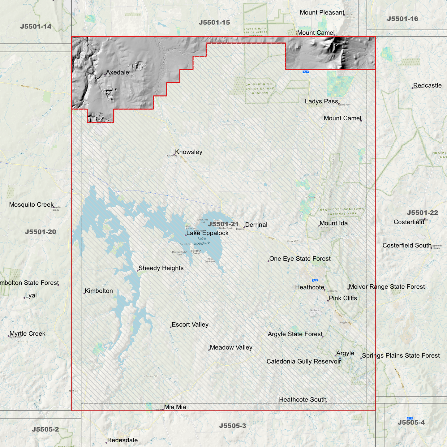 Heathcote 1m Digital Elevation Models (J5501-21)