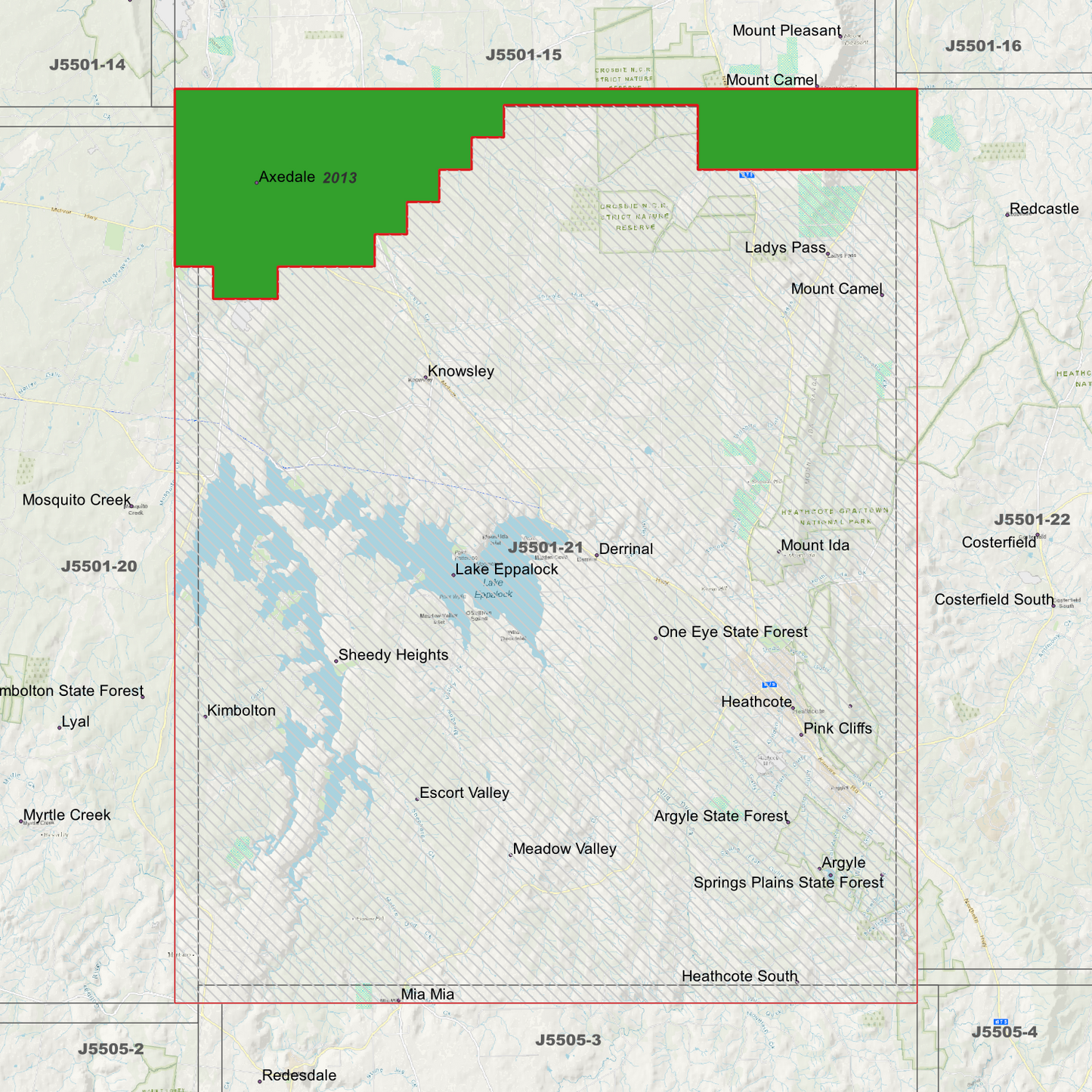 Heathcote 1m Digital Elevation Models (J5501-21)