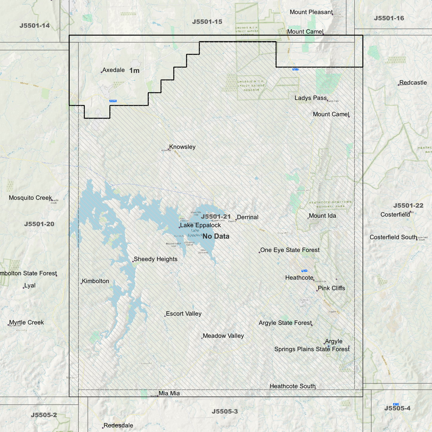 Heathcote 1m Digital Elevation Models (J5501-21)