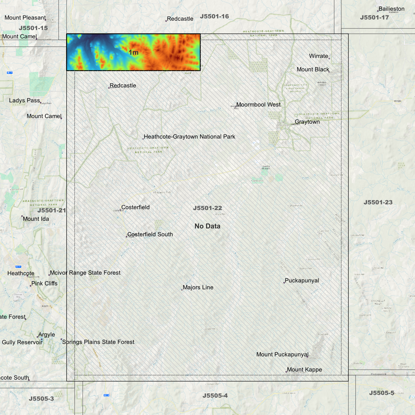 Graytown 1m Digital Elevation Models (J5501-22)