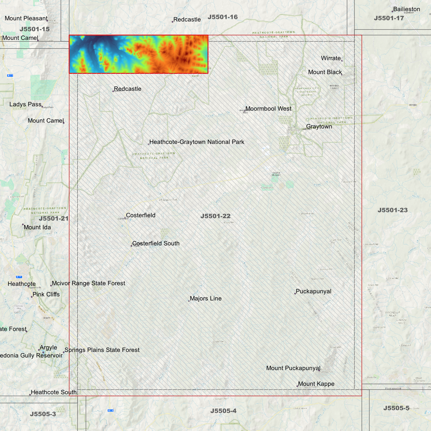 Graytown 1m Digital Elevation Models (J5501-22)
