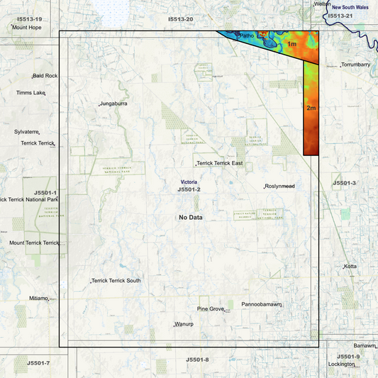 Terrick 1m & 2m Digital Elevation Models (J5501-2)