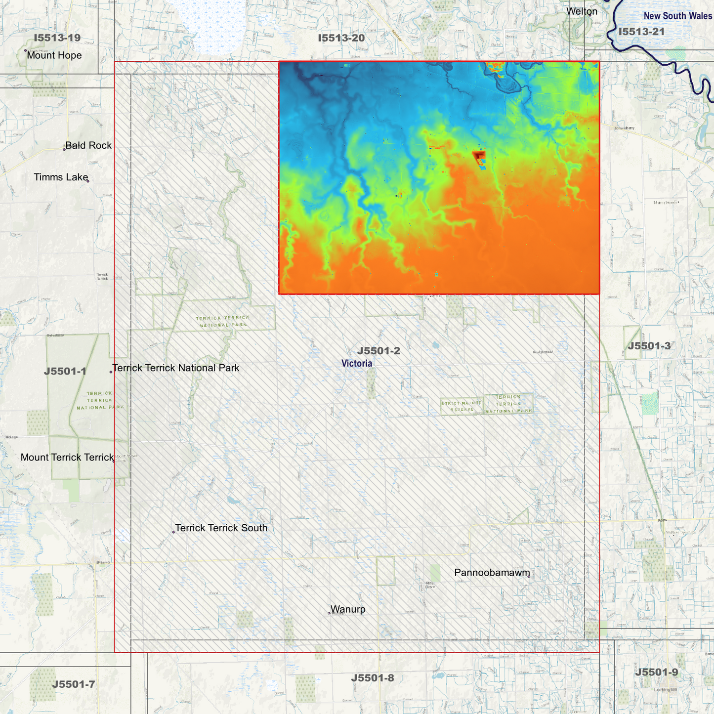 Terrick 1m Digital Elevation Models (J5501-2)