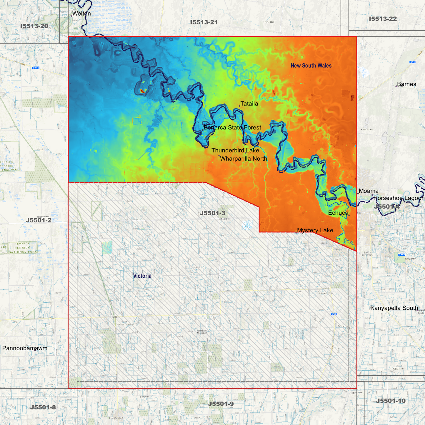 Torrumbarry 1m Digital Elevation Models (J5501-3)