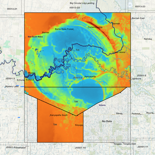 Echuca 1m Digital Elevation Models (J5501-4)