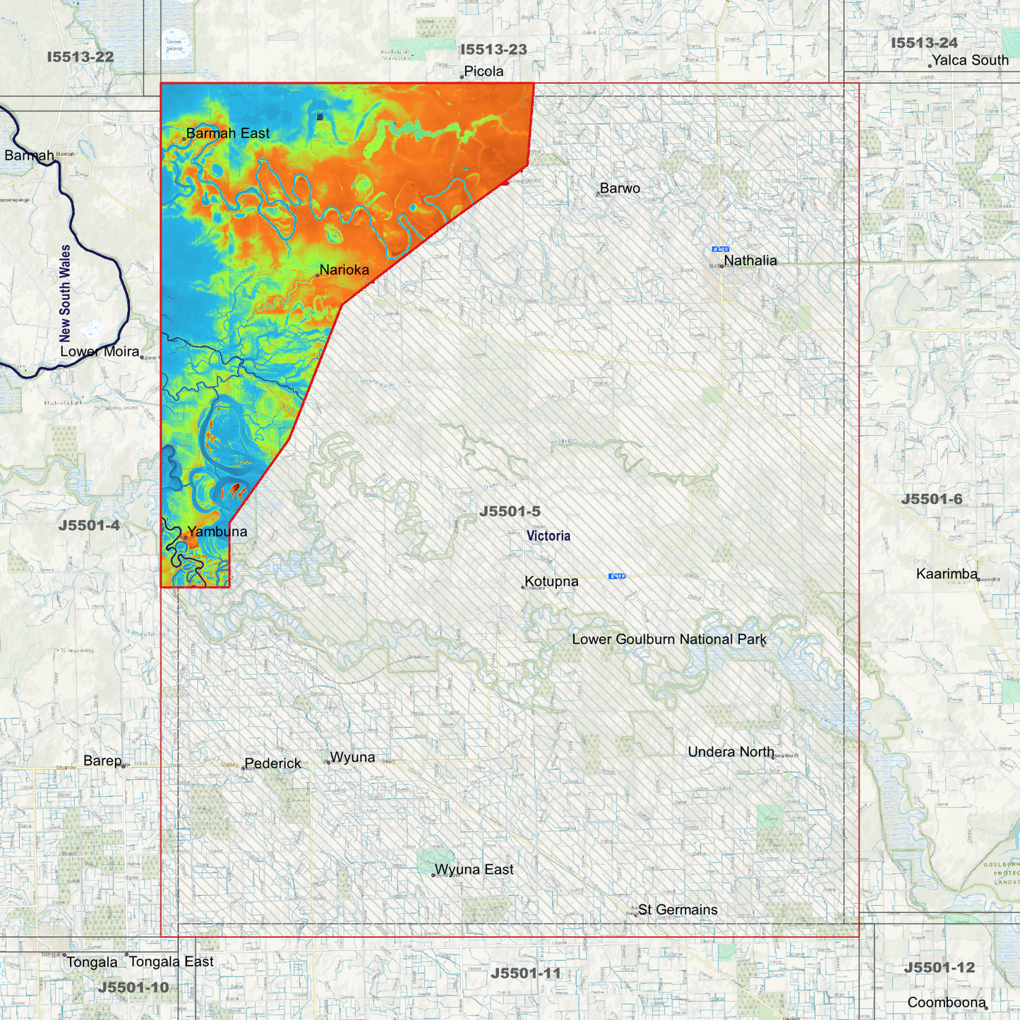 Kotupna 1m Digital Elevation Models (J5501-5)
