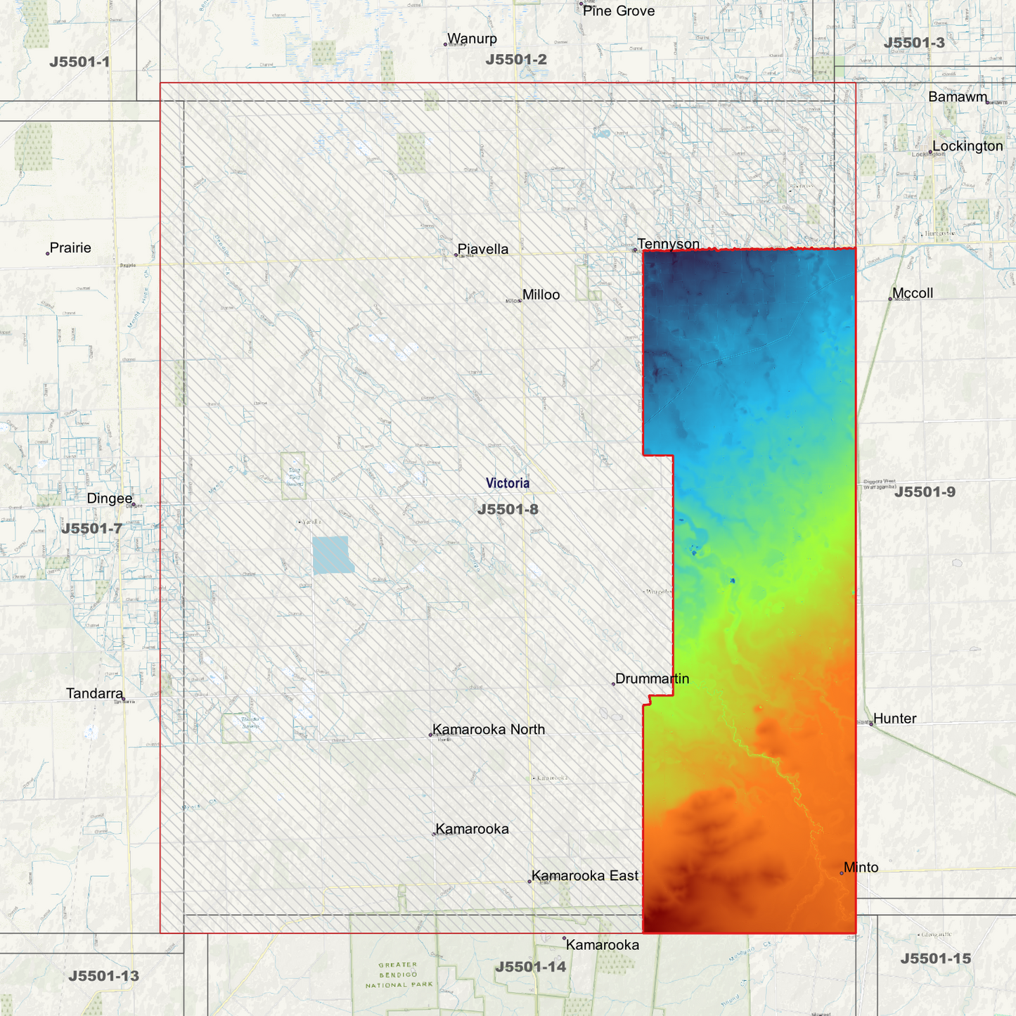 Milloo 1m Digital Elevation Models (J5501-8)