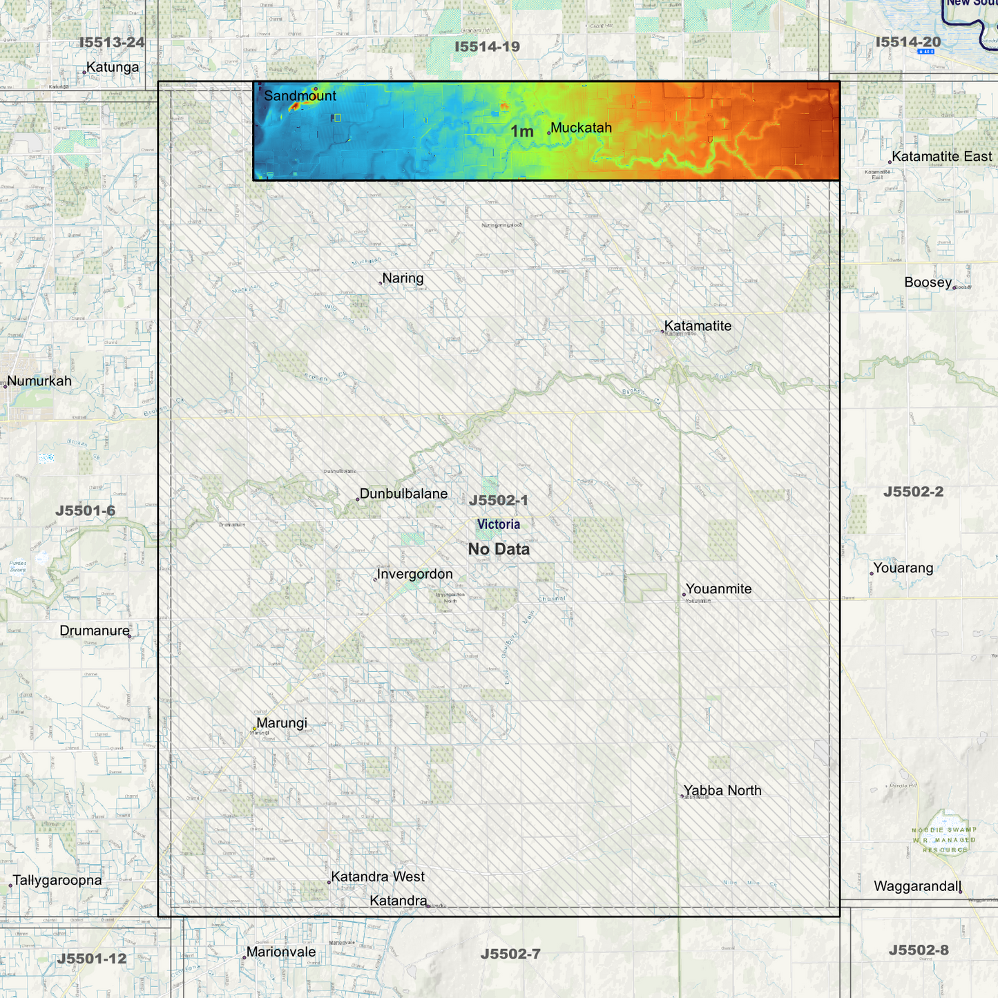 Muckatah 1m Digital Elevation Models (J5502-1)