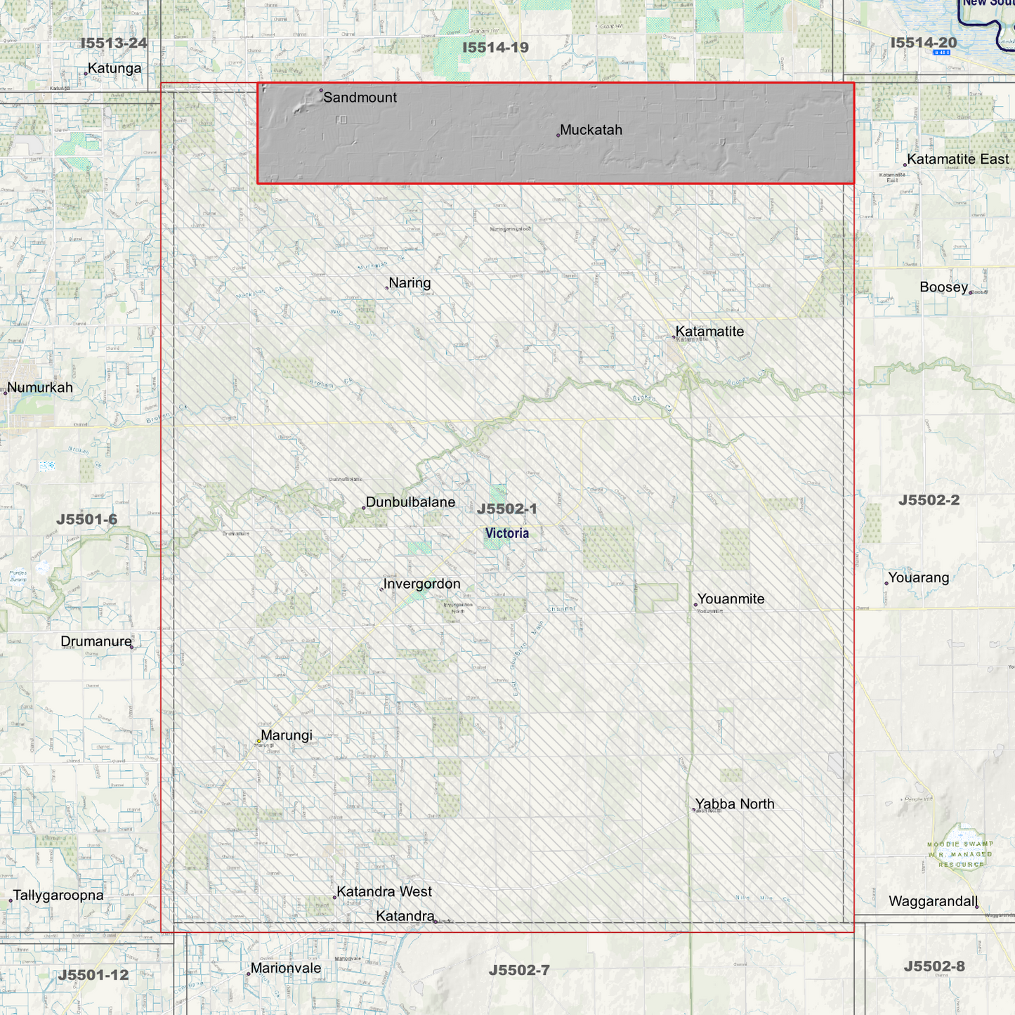 Muckatah 1m Digital Elevation Models (J5502-1)