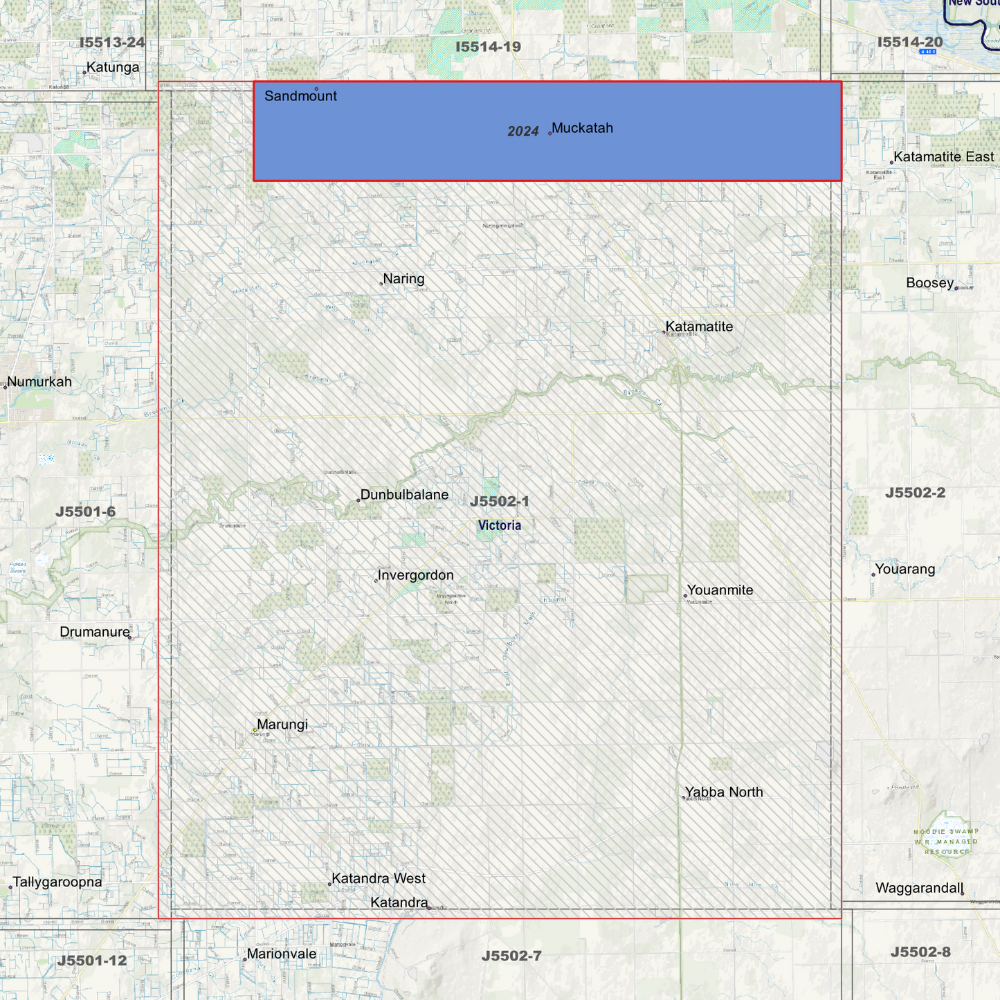 Muckatah 1m Digital Elevation Models (J5502-1)
