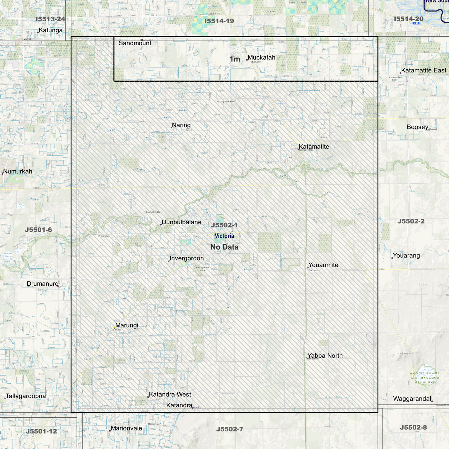 Muckatah 1m Digital Elevation Models (J5502-1)